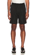 The Row Gerhardt Shorts in Black, view 3, click to view large image.