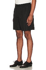 The Row Gerhardt Shorts in Black, view 4, click to view large image.