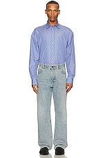 The Row Ross Jean in Medium Blue, view 6, click to view large image.