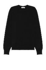 The Row Benji Sweater in Black, view 1, click to view large image.