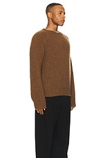 The Row Bruno Sweater in Tobacco, view 4, click to view large image.