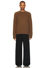 The Row Bruno Sweater in Tobacco, view 6, click to view large image.