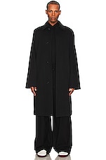 The Row Tavish Coat in Black, view 3, click to view large image.
