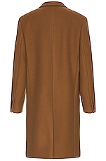 The Row Thiago Coat in Dark Camel, view 2, click to view large image.