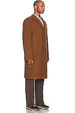 The Row Thiago Coat in Dark Camel, view 5, click to view large image.