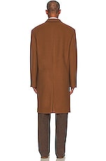 The Row Thiago Coat in Dark Camel, view 6, click to view large image.