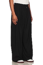 The Row Berto Pant in Black, view 4, click to view large image.