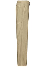 The Row Riggs Pant in Beige, view 3, click to view large image.