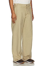 The Row Riggs Pant in Beige, view 5, click to view large image.