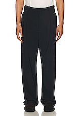 The Row Keenan Pant in Dark Navy, view 3, click to view large image.