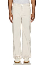 The Row Ross Pant in Off White, view 4, click to view large image.
