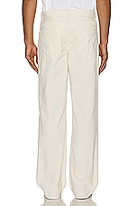The Row Ross Pant in Off White, view 6, click to view large image.