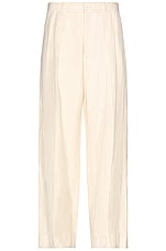 The Row Carl Pant in Ivory, view 1, click to view large image.