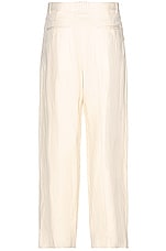 The Row Carl Pant in Ivory, view 2, click to view large image.