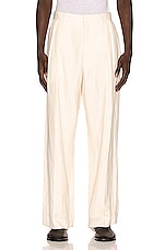 The Row Carl Pant in Ivory, view 3, click to view large image.