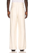 The Row Carl Pant in Ivory, view 5, click to view large image.
