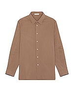 The Row Julio Shirt in Toffee, view 1, click to view large image.