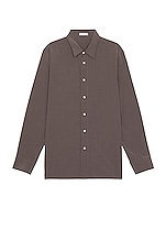 The Row Julio Shirt in Dove Grey, view 1, click to view large image.