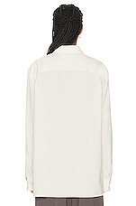 The Row Julio Shirt in Alabaster, view 4, click to view large image.