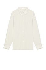 The Row Julio Shirt in Alabaster, view 5, click to view large image.