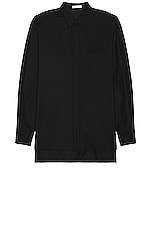 The Row Fili Shirt in Black, view 1, click to view large image.