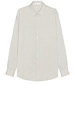 The Row Giorgio Shirt in Rattan, view 1, click to view large image.