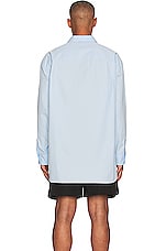 The Row Lukre Shirt in Powder Blue, view 5, click to view large image.