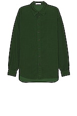The Row Penn Shirt in Pine Green, view 1, click to view large image.