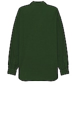 The Row Penn Shirt in Pine Green, view 2, click to view large image.