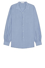 The Row Kiton Shirt in Light Slate, view 1, click to view large image.