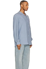 The Row Kiton Shirt in Light Slate, view 4, click to view large image.