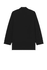 The Row Casey Shirt in Black, view 2, click to view large image.