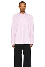 The Row Ezra Shirt in Pink, view 3, click to view large image.