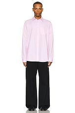 The Row Ezra Shirt in Pink, view 6, click to view large image.