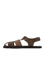 The Row Fisherman Crepe Sandal in Ash, view 5, click to view large image.