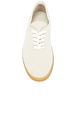 The Row Sneaker in Sand & Honey, view 4, click to view large image.