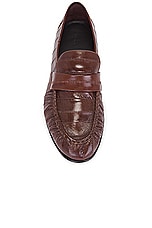 The Row Soft Loafer in Light Brown, view 4, click to view large image.