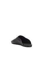 The Row Nicco Slide in Black, view 3, click to view large image.