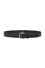 The Row Classic Belt in Black, view 1, click to view large image.