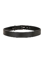 The Row Oval Belt in Black PLD, view 2, click to view large image.