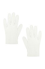 The Row Lorella Gloves in Off White, view 1, click to view large image.