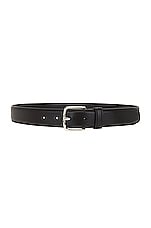 The Row Classic Belt in Black Pld, view 1, click to view large image.