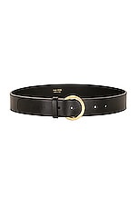 The Row Half Moon Belt in Black SHG, view 1, click to view large image.