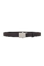 The Row Brian Belt in Dark Brown Pld, view 1, click to view large image.