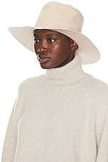 The Row Rosella Hat in Ivory, view 2, click to view large image.