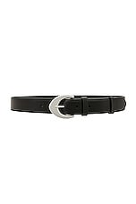 The Row Arrow Belt in Dark Brown PLD, view 1, click to view large image.