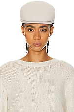 The Row Xhefri Hat in IVORY, view 2, click to view large image.