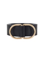 The Row D Ring Belt in Black Ang, view 3, click to view large image.