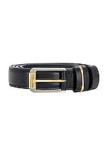 The Row Art Deco Belt in Black Ans, view 3, click to view large image.