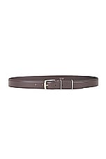 The Row Metallic Loop Belt in Brown Ans, view 1, click to view large image.